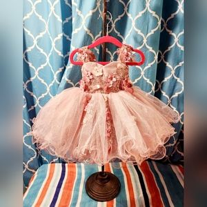 Baby Girl Pink Tulle Party Dress